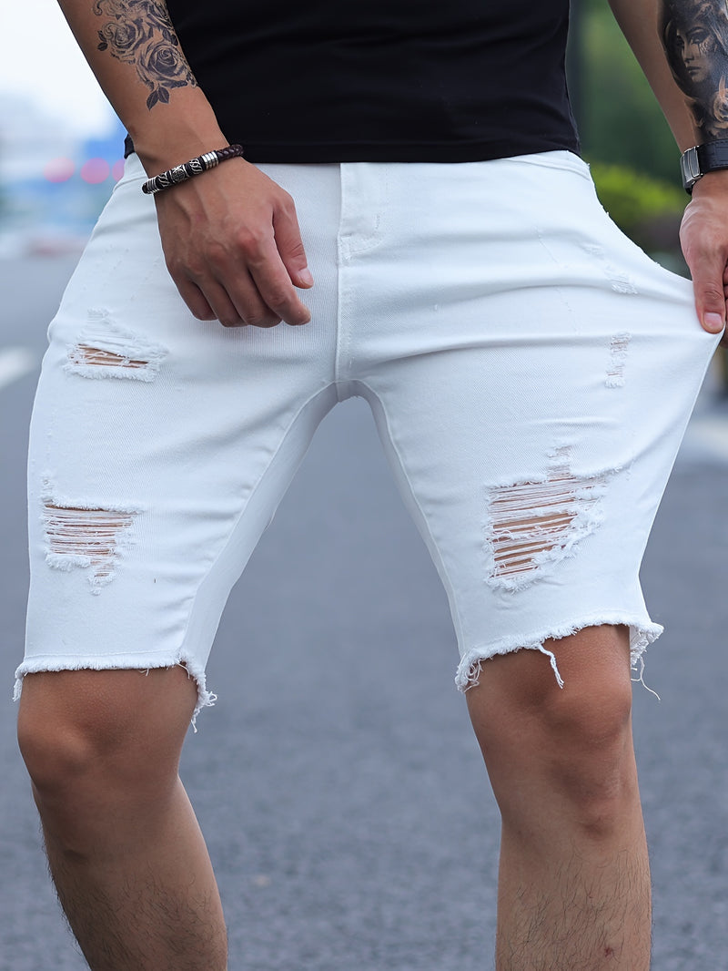 Men's Denim Shorts.