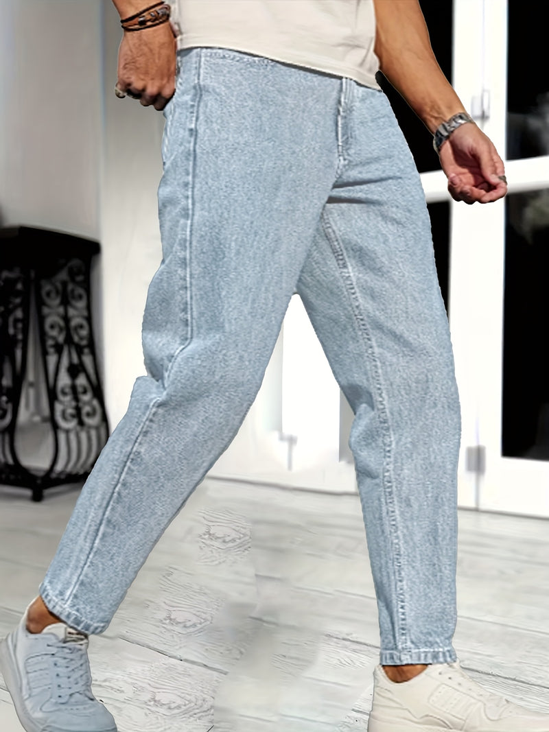 Men's Casual Stretch Denim Trousers.
