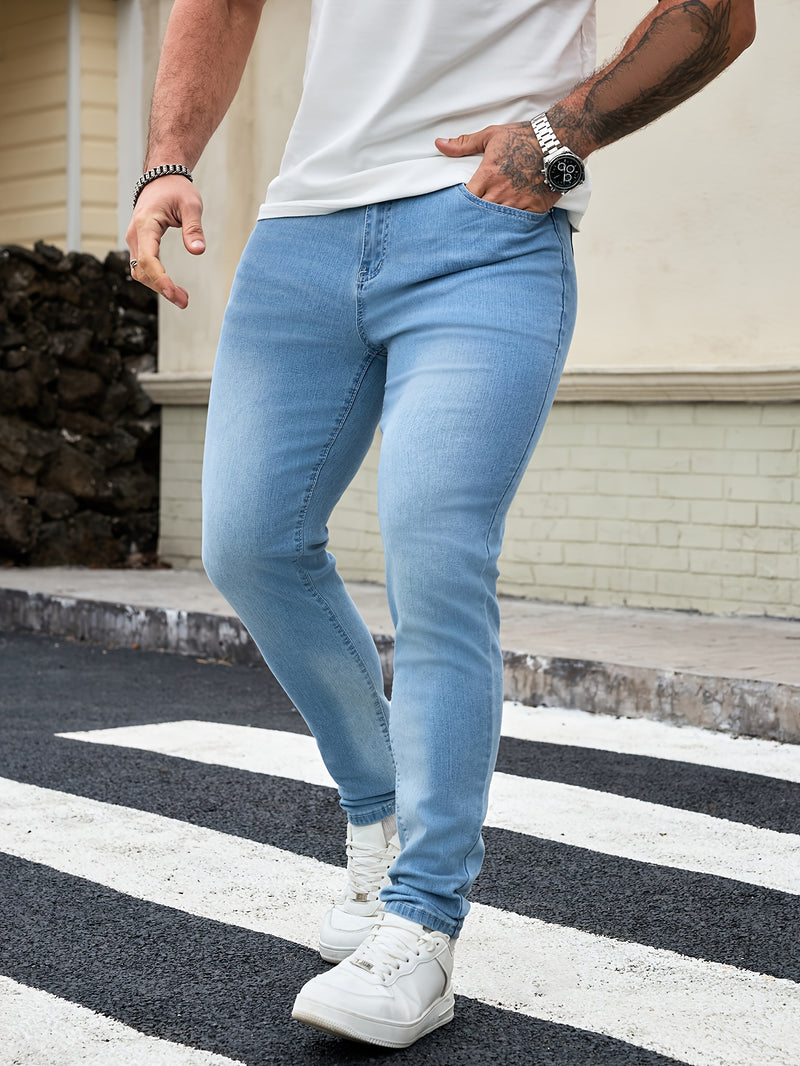 Men's Slim Fit Denim Pants.