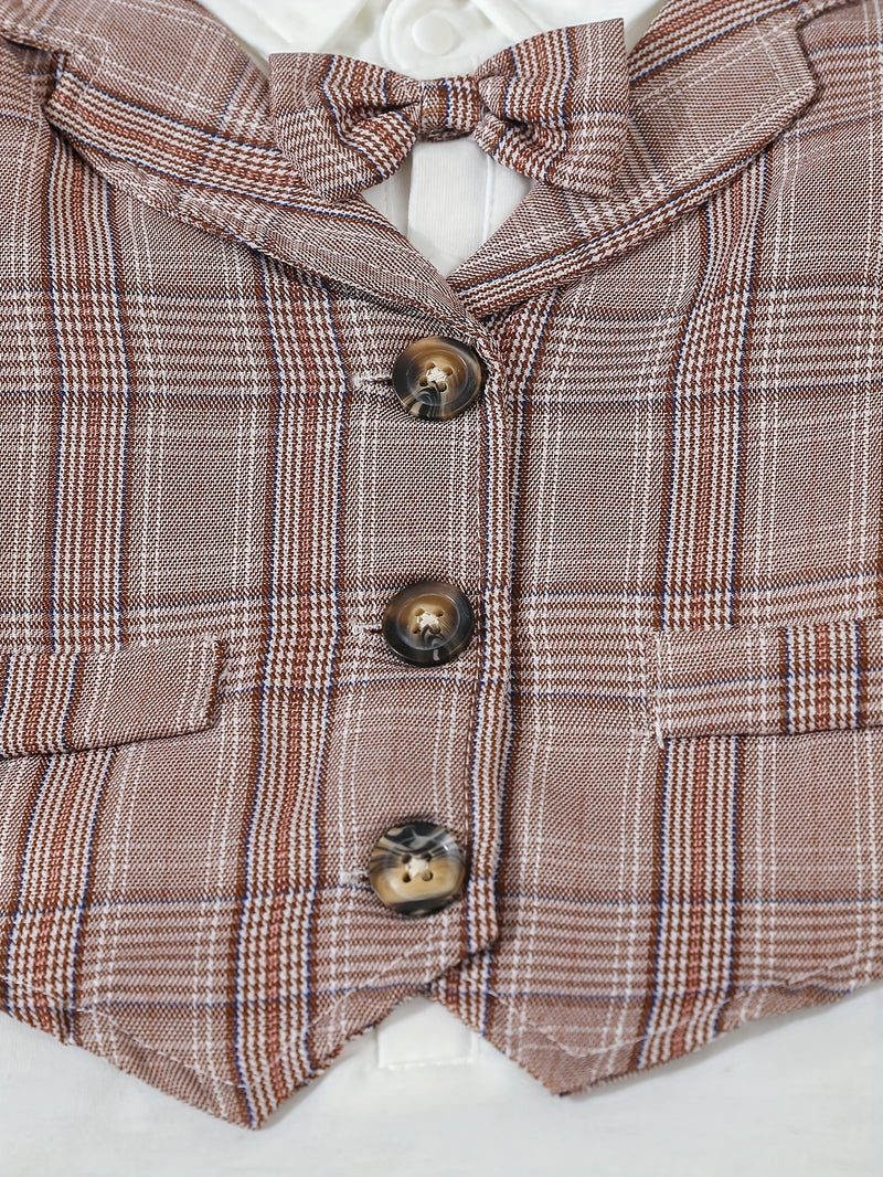 3pcs Elegant Formal Gentleman Outfit for Baby Boys.