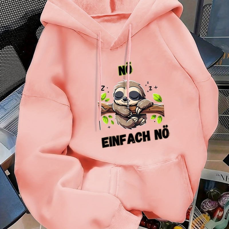 Women's casual hoodie for swear. Fall/winter style with long sleeves.