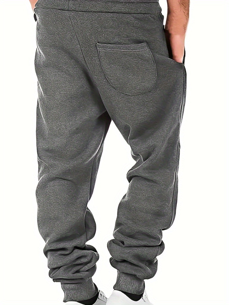 Drawstring Sweatpants Loose Fit Pants Men's Casual Joggers.