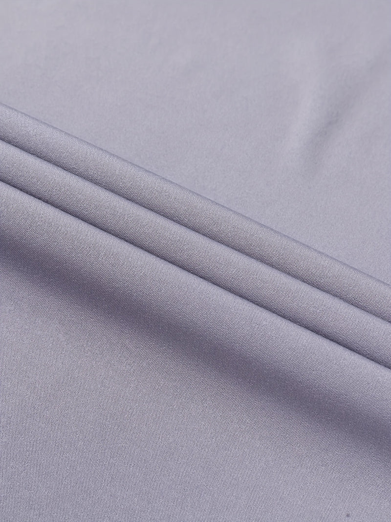 Two-Piece Set of Men's Solid Color Elastic Shirts.