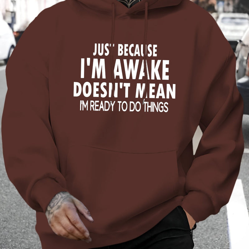 Men's New Stylish Hoodie with a Letter Print.