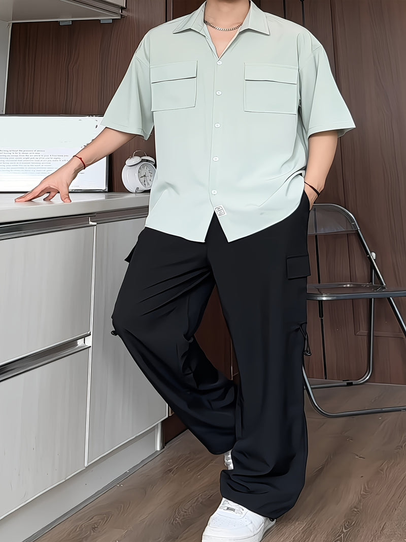 A Two-Piece Men's Casual Outfit.