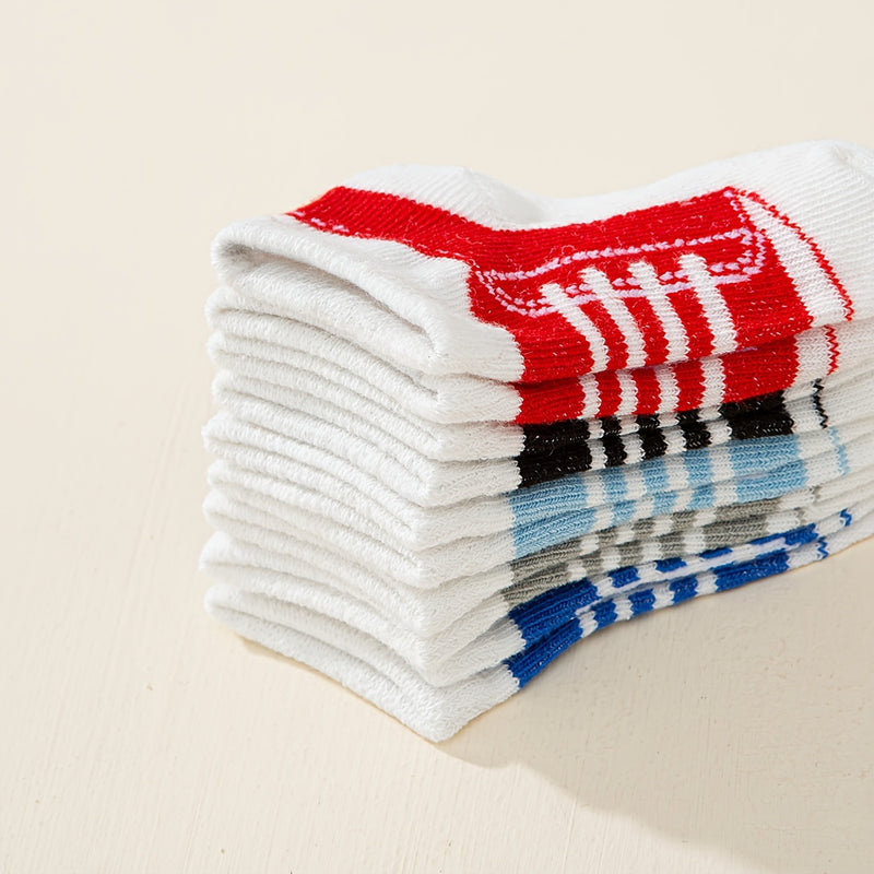 Six Pairs of Super Comfy And Fashionable Baby Socks.