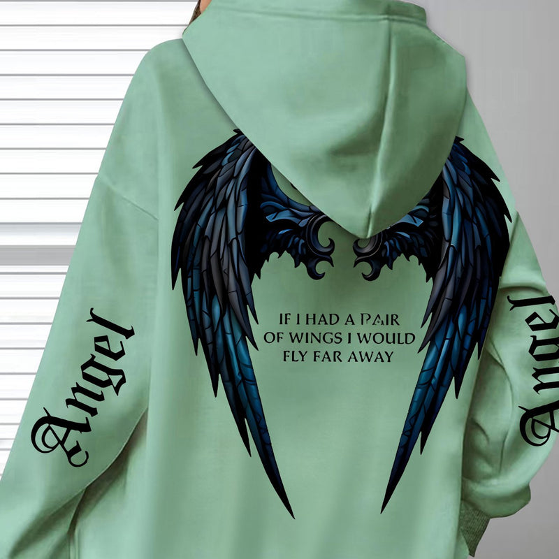 Women’s Bestseller Comfort Letter Print Hoodie.