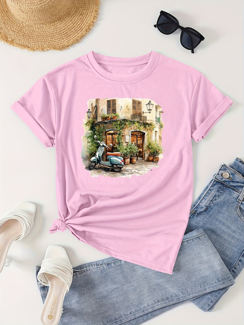 Women’s Casual Short Sleeve T-Shirt.