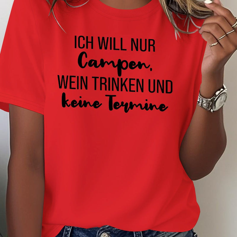 Women's T-Shirt with Short Sleeves.