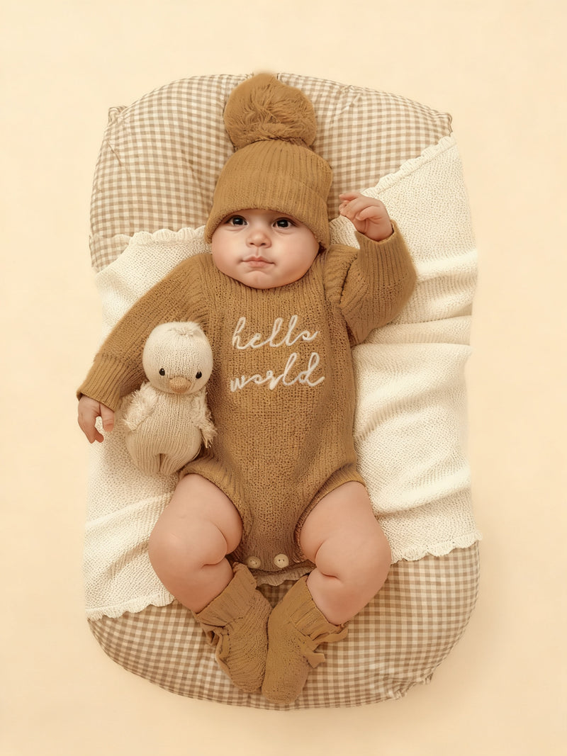 2pcs Photography Outfit, Hooded Sweater.