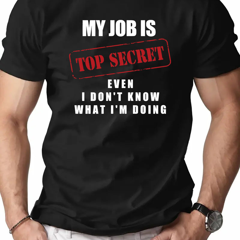 Men’s T-Shirt Graphic Casual Short Sleeve Shirt.