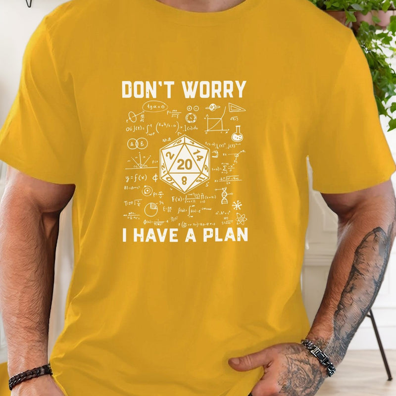 Men's Graphic T-Shirt - Casual Crew Neck, Short Sleeve.