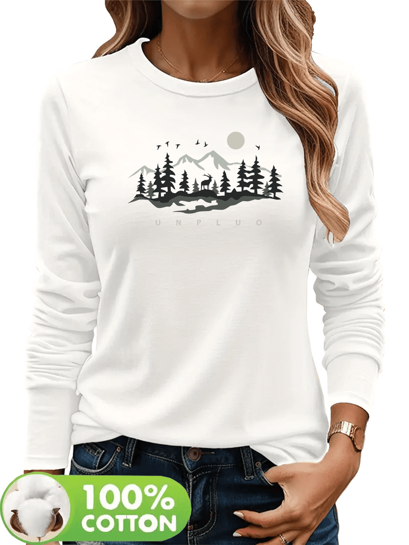 Women's T-Shirt, New Autumn/Winter Style Long Sleeve.