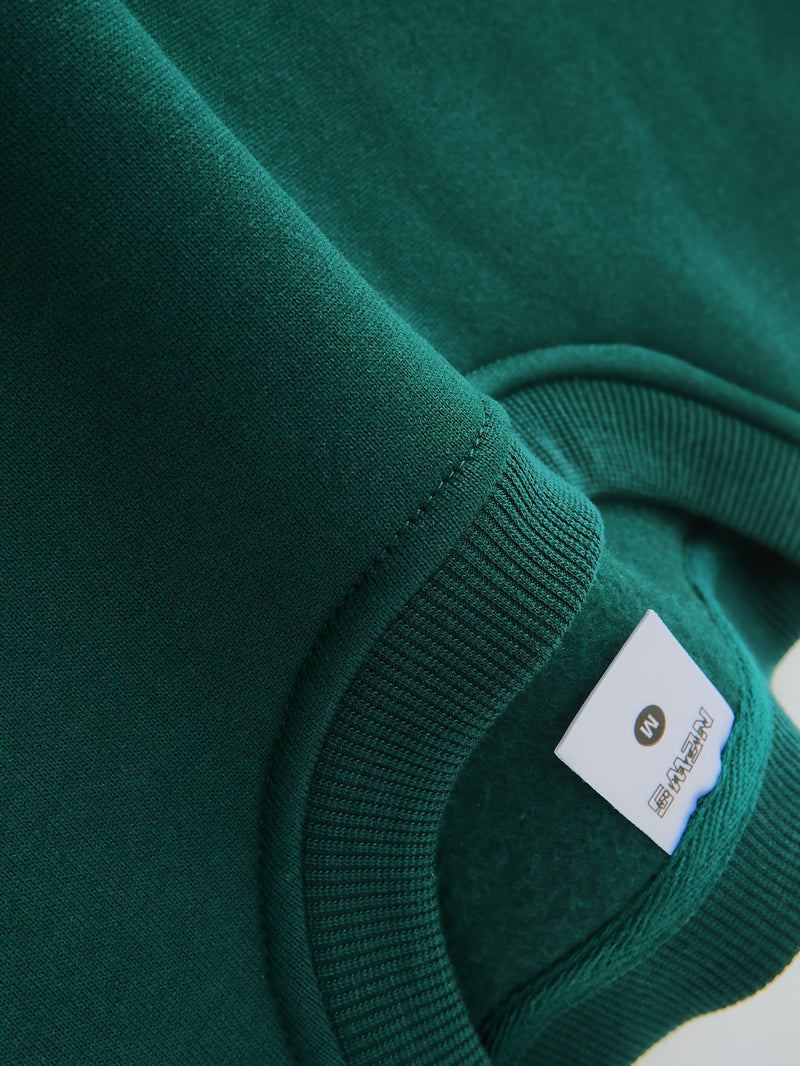 3pcs mixed color Men's autumn and winter round neck sweatshirt.