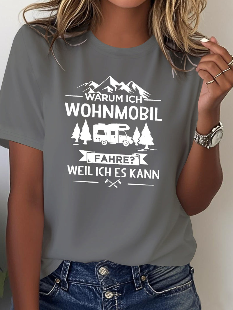 Women's German-Themed RV & Camping T-Shirt.