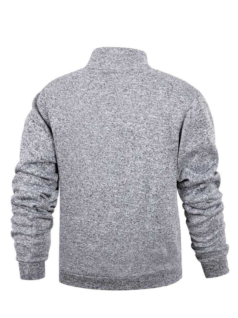 2pcs Set - Men'S Casual Stand-Collar Jacket And Sports Pants Outfit.