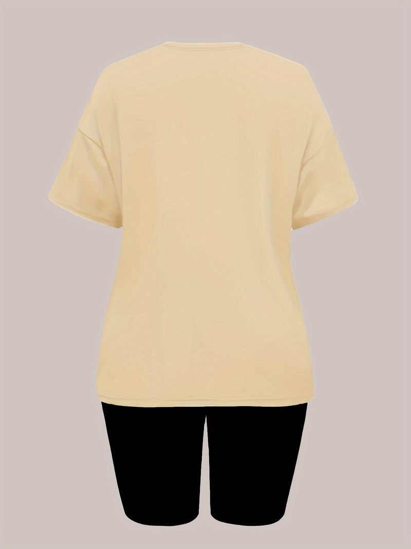 Women's Round Neck Short Sleeve Top.