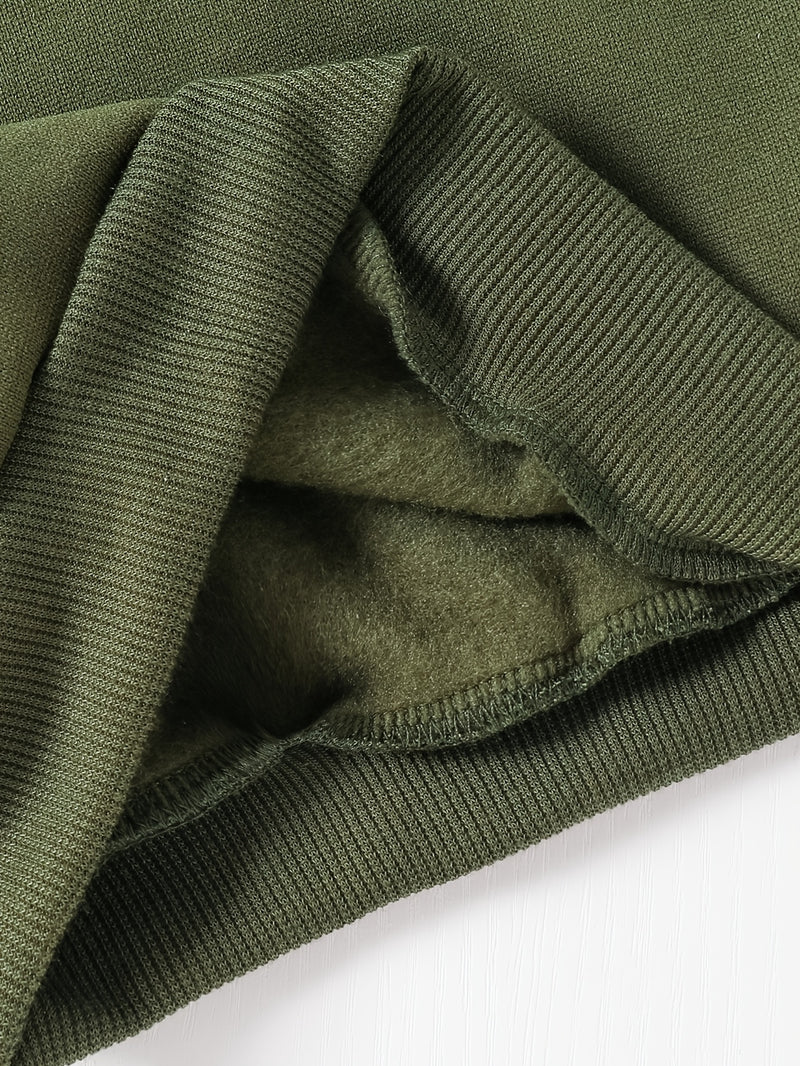 Boys' Autumn/Winter Casual English Letter Graphic Fist Bump.