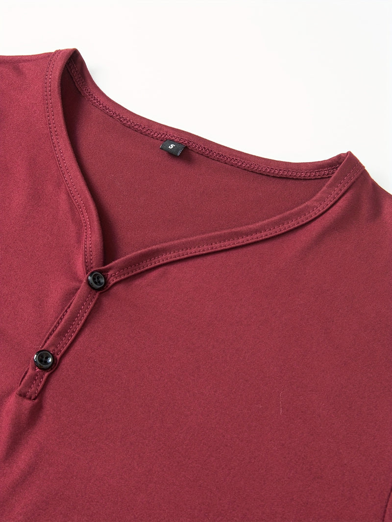 5pcs Men'S Casual V-Neck Short Sleeve T-Shirts.