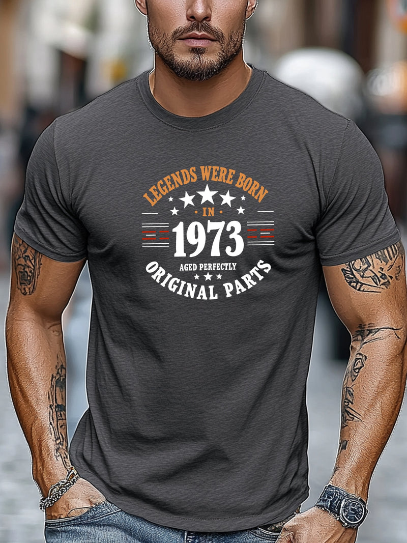 Men's Casual Crew Neck Short T-Shirt.