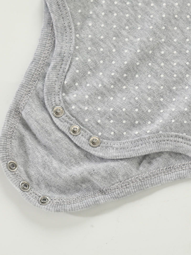 5pcs Newborn Baby Girl Bodysuit Set, Cute Casual Romper with Embroidery.