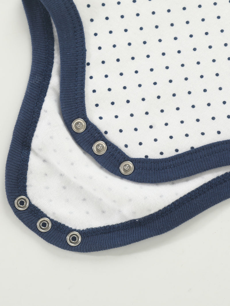 5pcs Newborn Baby Girl Bodysuit Set, Cute Casual Romper with Embroidery.