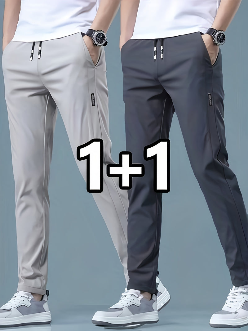 2-pcs Men's Quick-Dry Breathable Jogger Pants.
