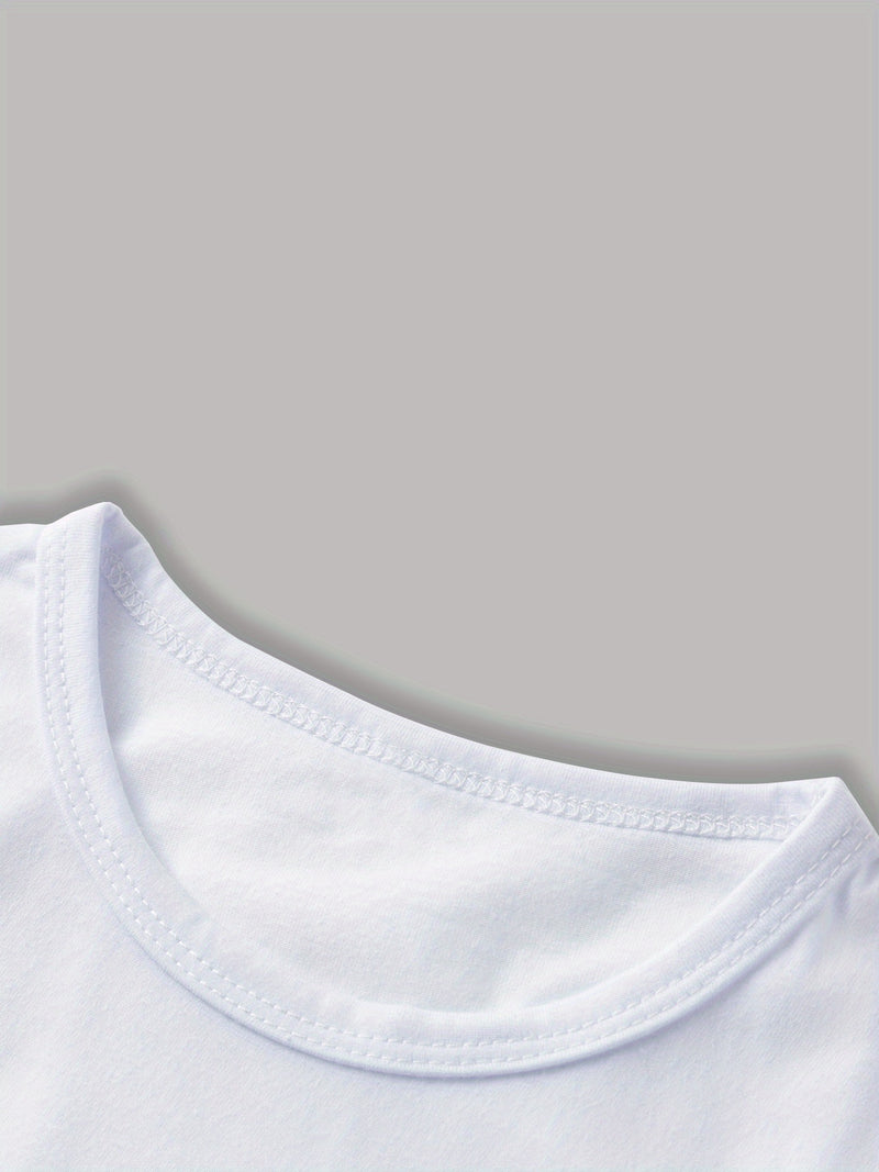 Custom Motorcycle Print Short Sleeve T-Shirt for Boys and Girls.