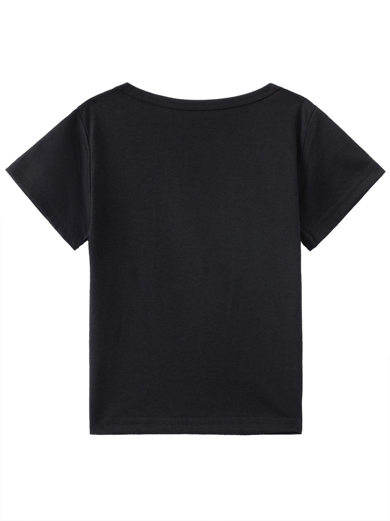 Custom Motorcycle Print Short Sleeve T-Shirt for Boys and Girls.