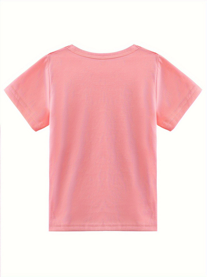 Custom Motorcycle Print Short Sleeve T-Shirt for Boys and Girls.