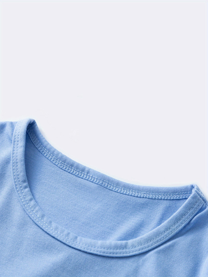 Custom Motorcycle Print Short Sleeve T-Shirt for Boys and Girls.