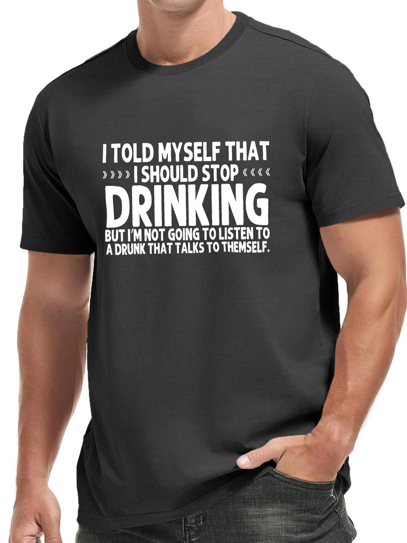 Men's Round Neck Short Sleeve Tee Fashion Regular Fit T-Shirt Top.