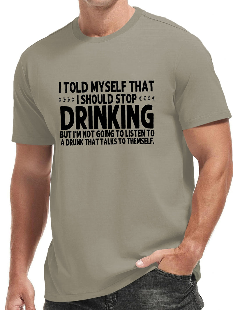Men's Round Neck Short Sleeve Tee Fashion Regular Fit T-Shirt Top.