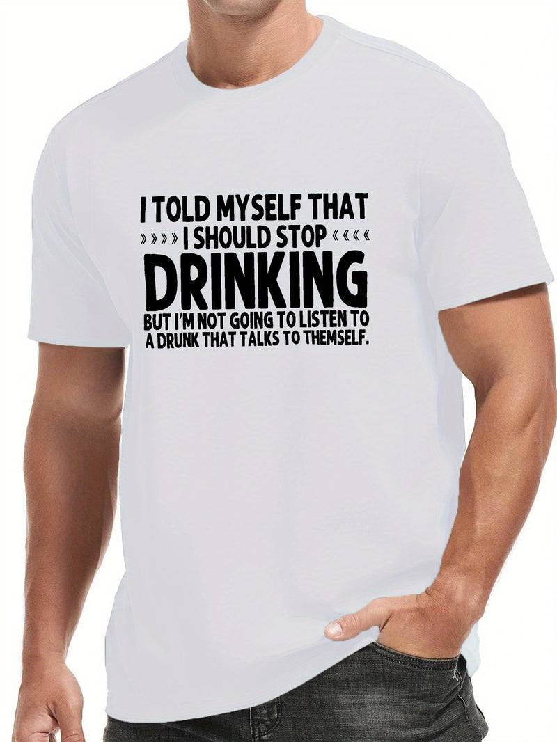 Men's Round Neck Short Sleeve Tee Fashion Regular Fit T-Shirt Top.