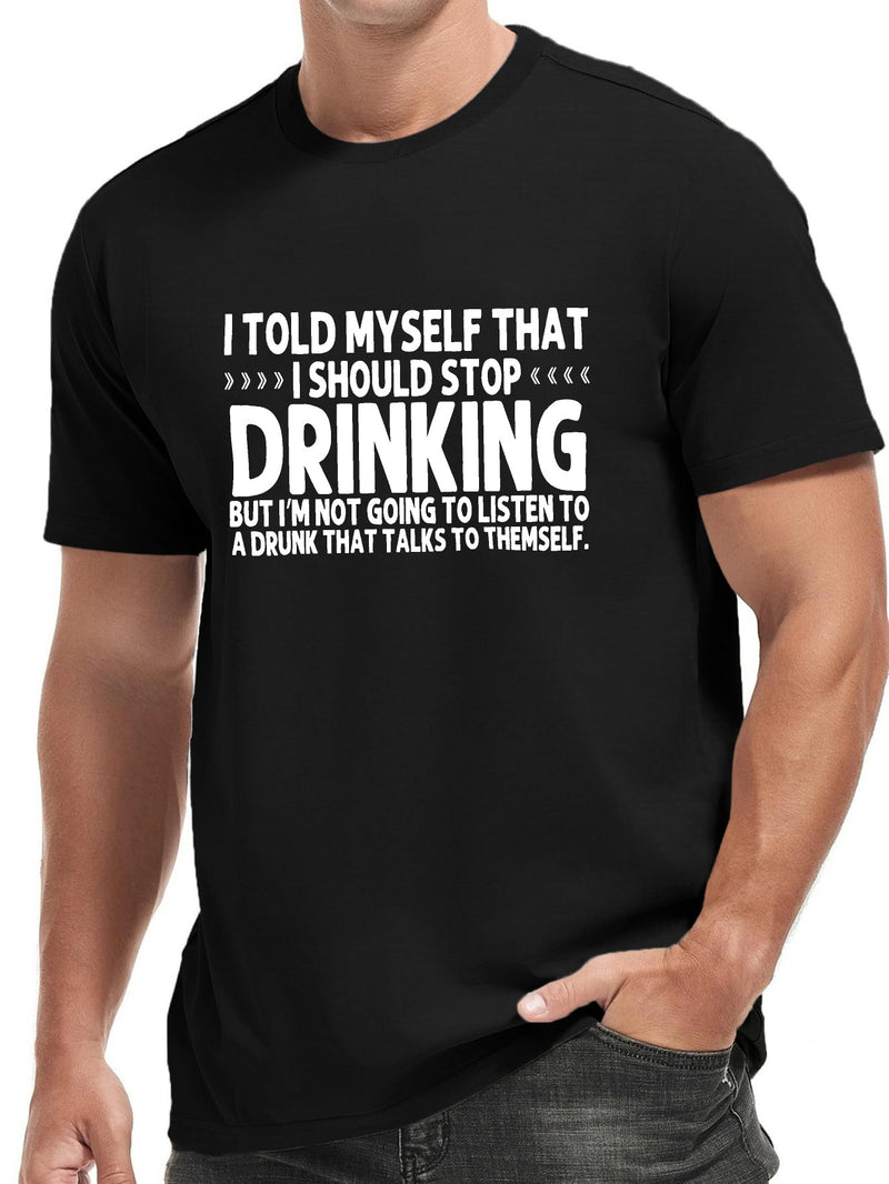 Men's Round Neck Short Sleeve Tee Fashion Regular Fit T-Shirt Top.