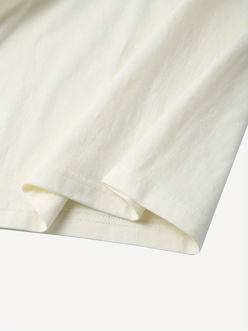 Women’s Letter Print T-shirt, Short Sleeve Crew Neck Casual.