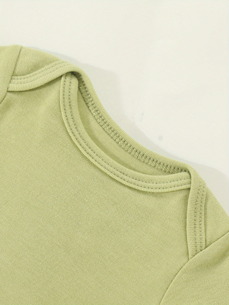 7pcs Set Newborn Infant Romper, 0-9 Months Baby Triangle Bodysuit.