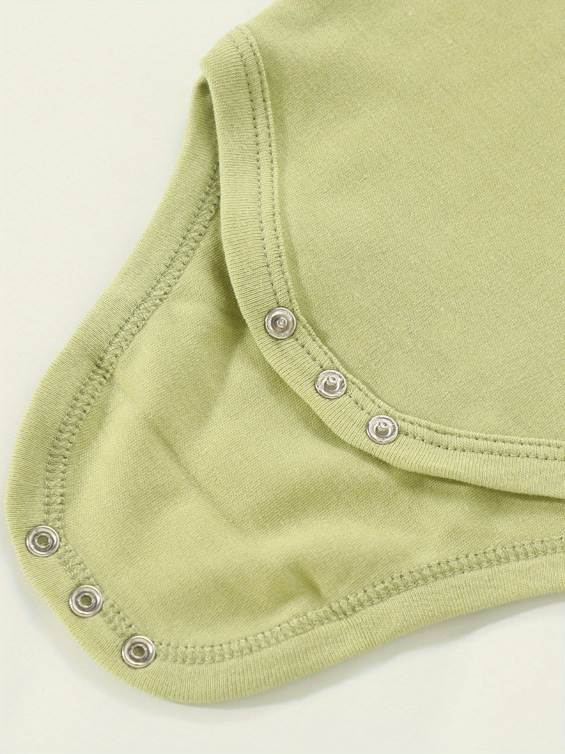 7pcs Set Newborn Infant Romper, 0-9 Months Baby Triangle Bodysuit.