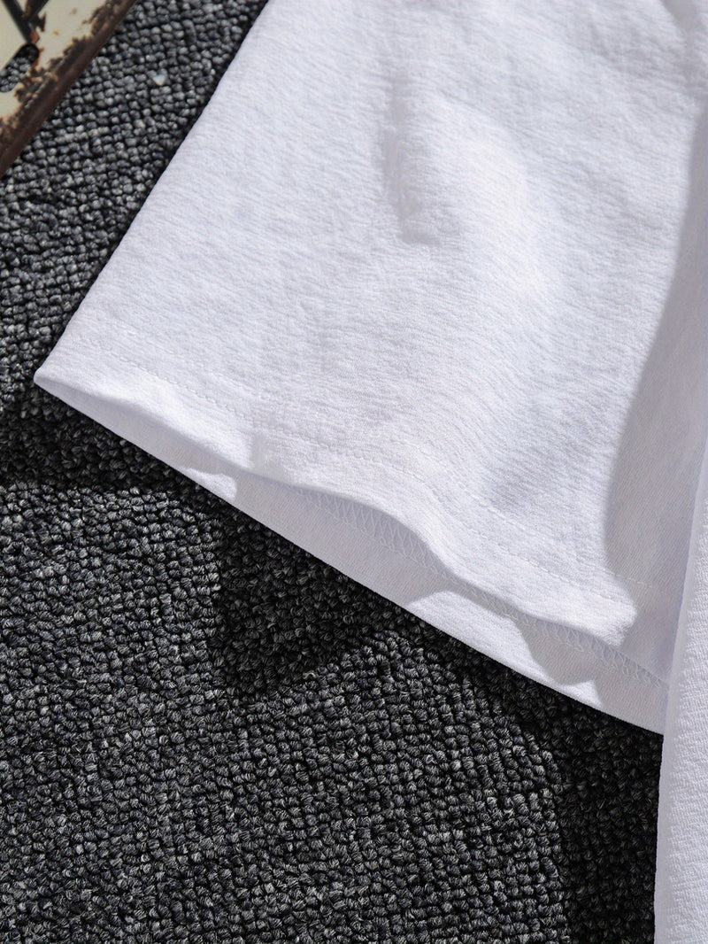 Men'S Casual Summer T-Shirt with Bold DDR