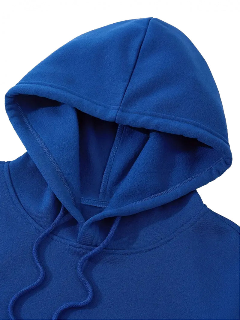 Men's Hooded Sweatshirt with Fashionable Print Design.
