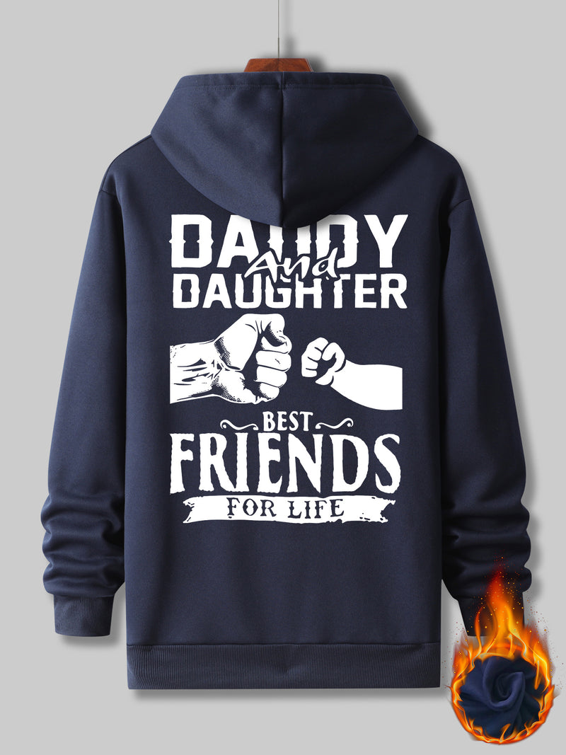 Men's Hooded Sweatshirt with Fashionable Print Design.