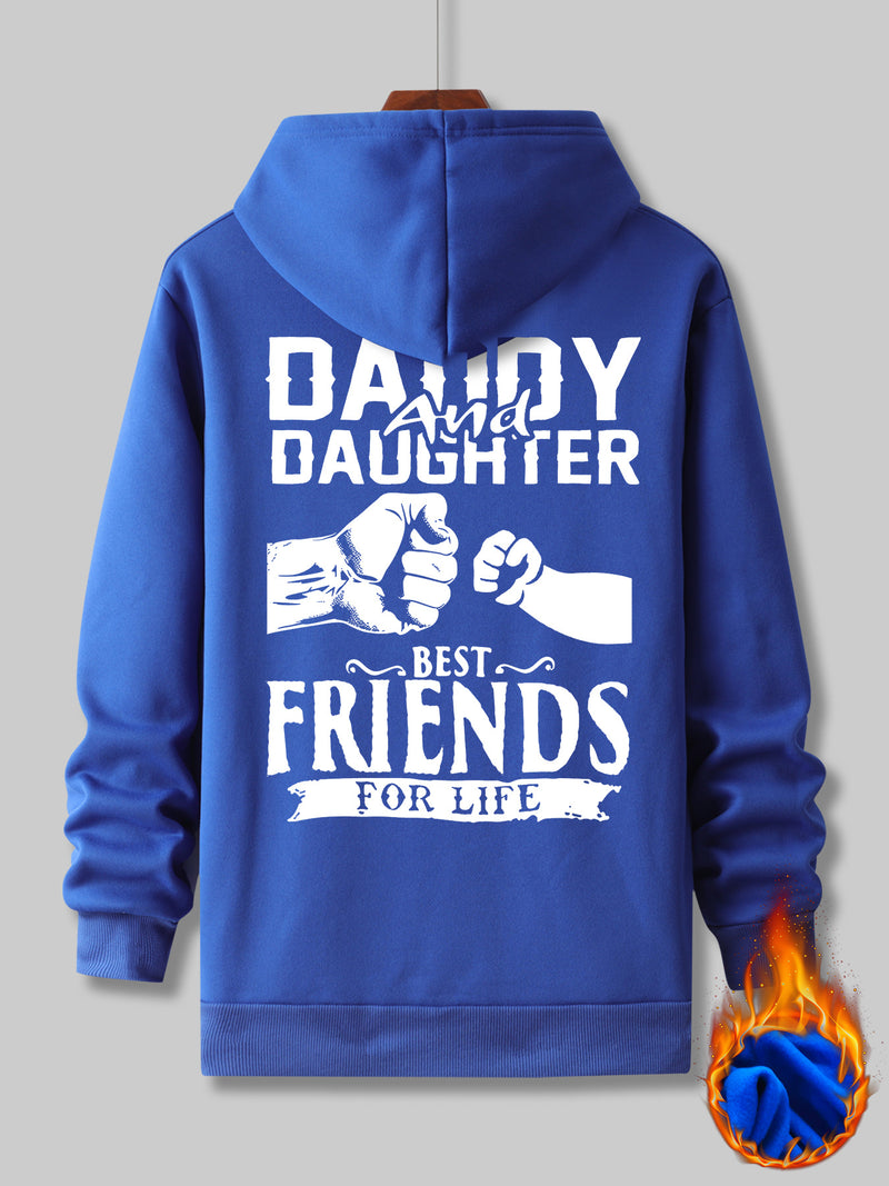 Men's Hooded Sweatshirt with Fashionable Print Design.