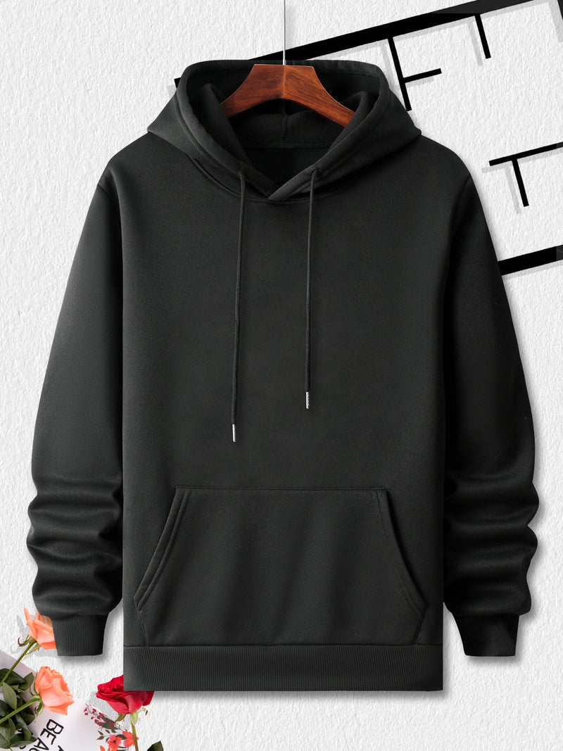 Men's Hooded Sweatshirt with Fashionable Print Design.