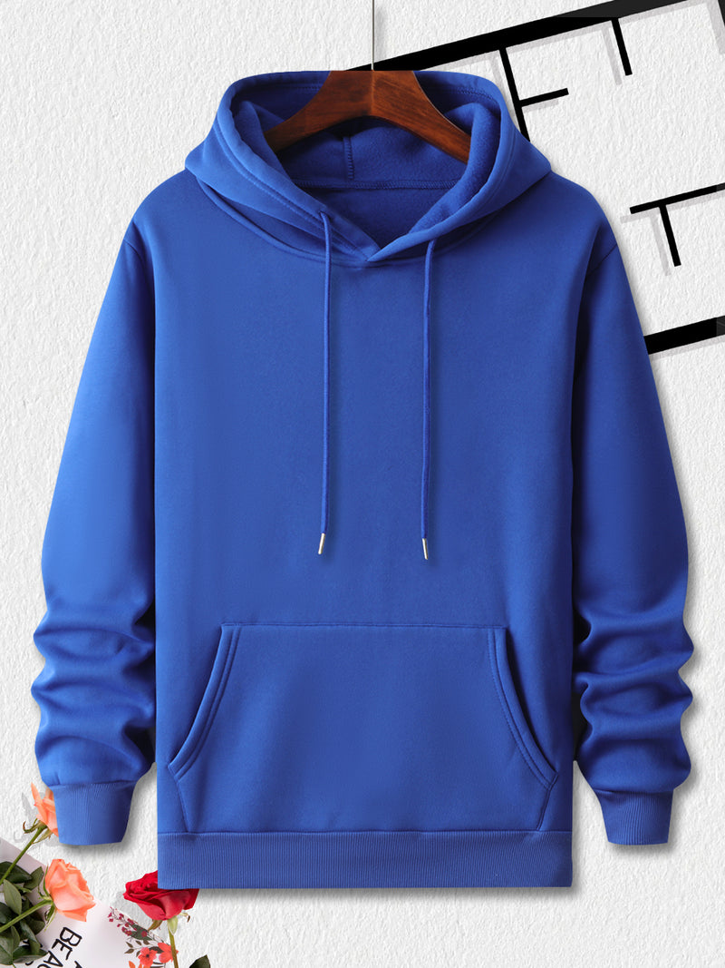 Men's Hooded Sweatshirt with Fashionable Print Design.