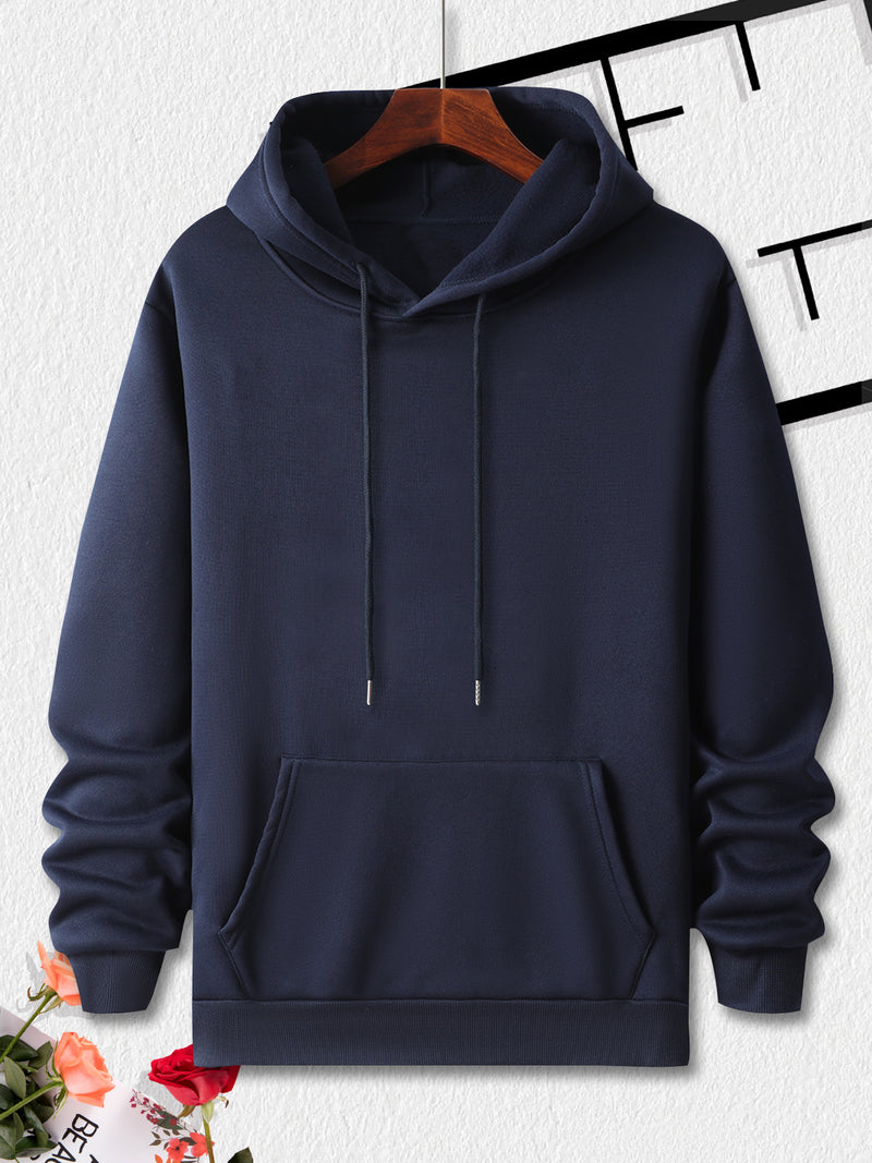 Men's Hooded Sweatshirt with Fashionable Print Design.