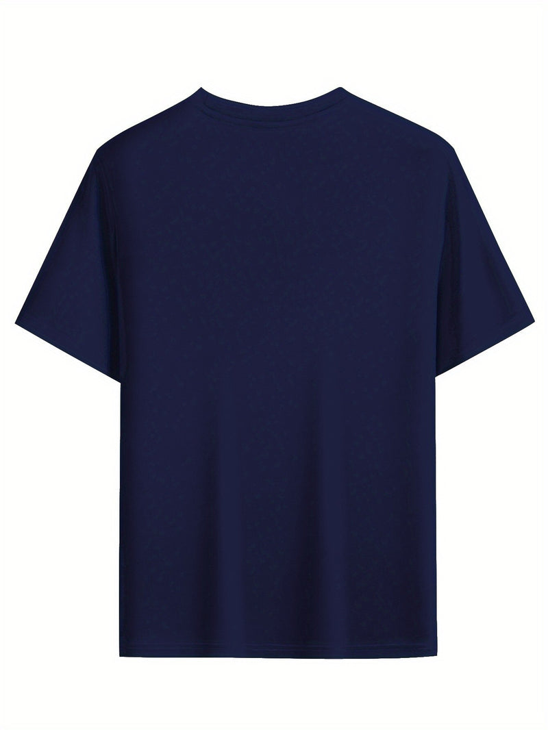 Men's Summer Short-Sleeve Graphic Print T-Shirt.
