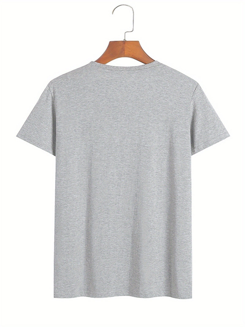 Men's Summer Short-Sleeve Graphic Print T-Shirt.