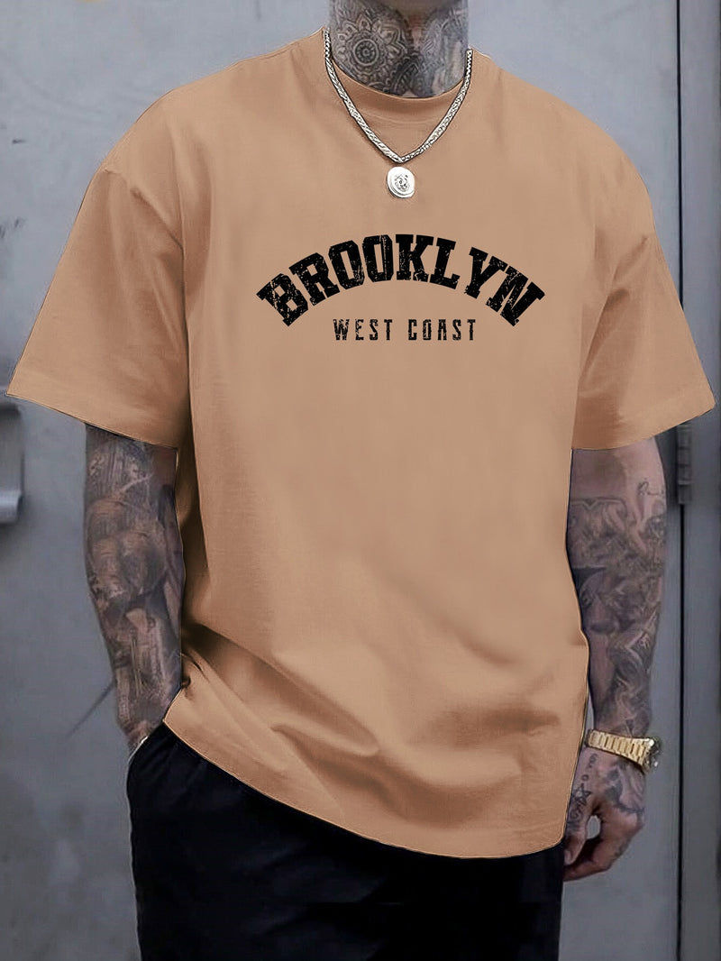 Men's Summer Short-Sleeve Graphic Print T-Shirt.