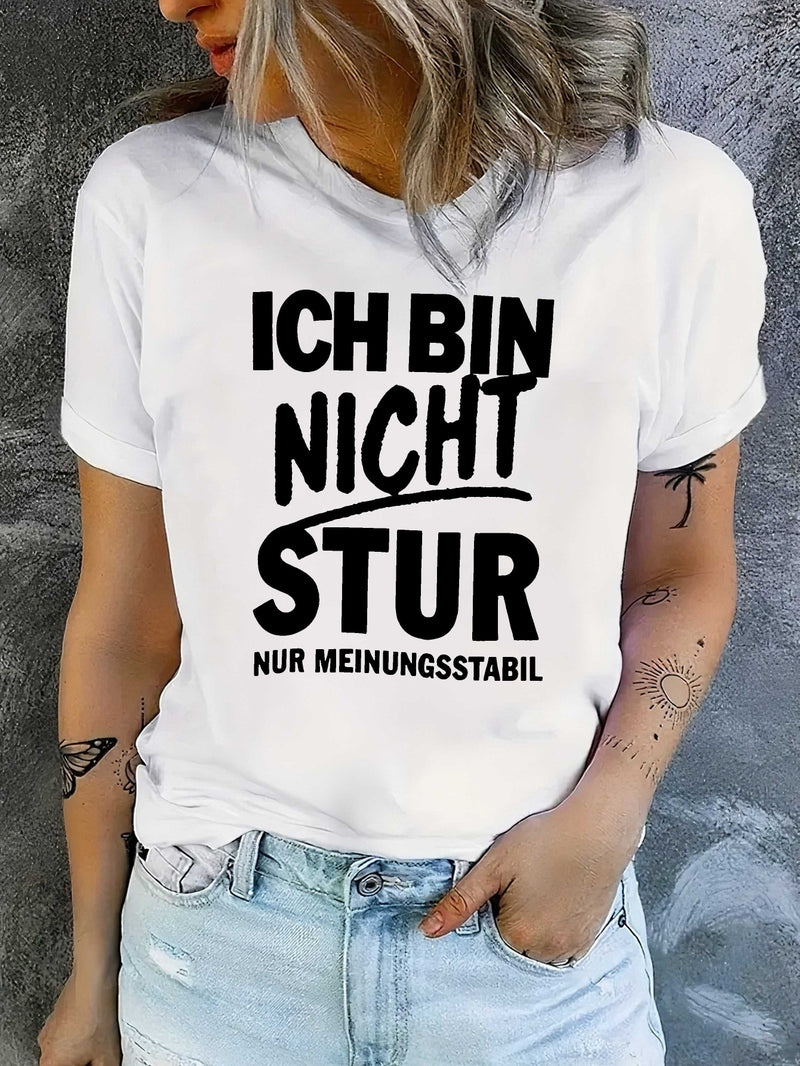 Women's T-Shirt with Short Sleeves.