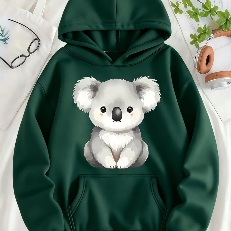 Women's Hooded Pullover with Pocket.